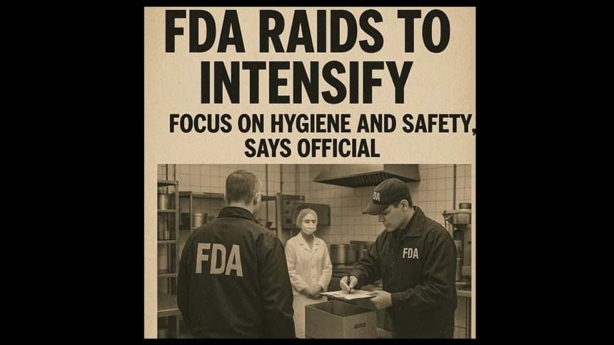 FDA Raids to Intensify; Focus on Hygiene and Safety, Says Official 1 FDA Raids to Intensify; Focus on Hygiene and Safety, Says Official
