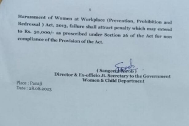 Failure to implement PoSH Act at work place to attract penalty of Rs 50k