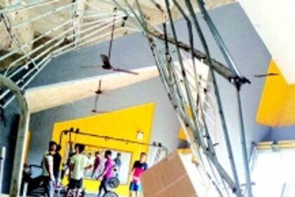 False ceiling collapses at Sports Authority gym in Vasco, no injuries reported