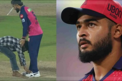 Fan Breaches Security During IPL 2025 Match: Riyan Parag Surprised by Intruder