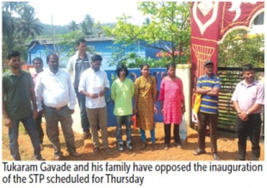 Farmer’s family accuses govt of ‘land grab’, holds protest outside Ponda’s new STP 1 Farmer’s family accuses govt of ‘land grab’, holds protest outside Ponda’s new STP