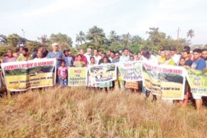 Farmers oppose storing of Sonsoddo  bioremediation residue in fields