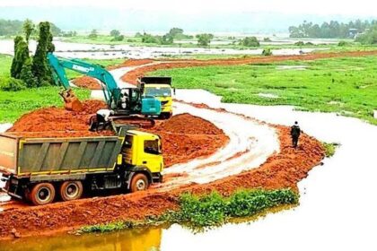 Farmers raise alarm over mud dumping in Guirim fields during monsoon