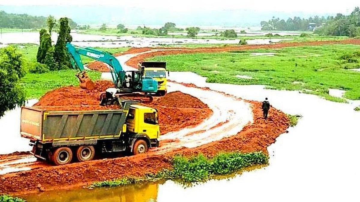 Farmers raise alarm over mud dumping in Guirim fields during monsoon