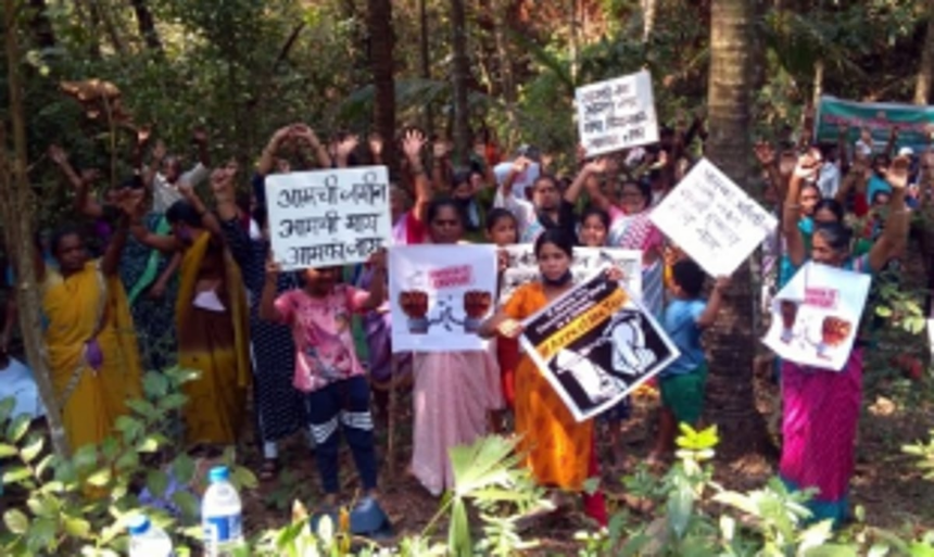 Farmers seek support of surrounding villages to stop Mopa link road works 1 Farmers seek support of surrounding villages to stop Mopa link road works