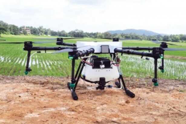 Farming Solutions: Revolutionary Agri-Drones spray fertilisers in Chinchinim fields