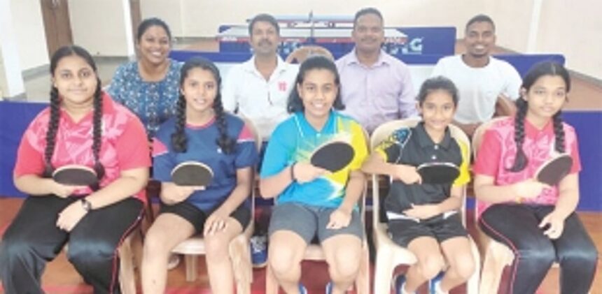 Fatima Convent HS U-17 Girls Salcete Taluka TT champs