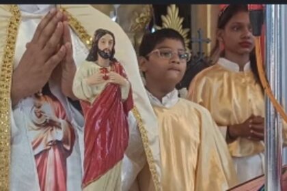 Feast of Sacred Heart of Jesus Celebrated with Fervor in Ambajim, Fatorda