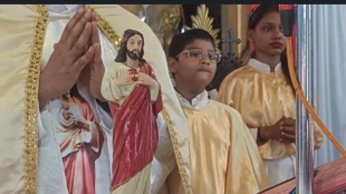 Feast of Sacred Heart of Jesus Celebrated with Fervor in Ambajim, Fatorda