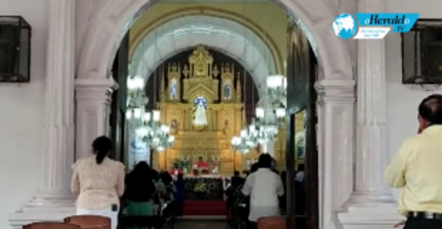 Feast of St Cecilia, the patron of musicians, celebrated at  Our Lady of Merces Church
