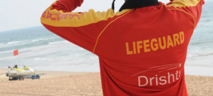 Female lifeguard saves tourist  at Benaulim