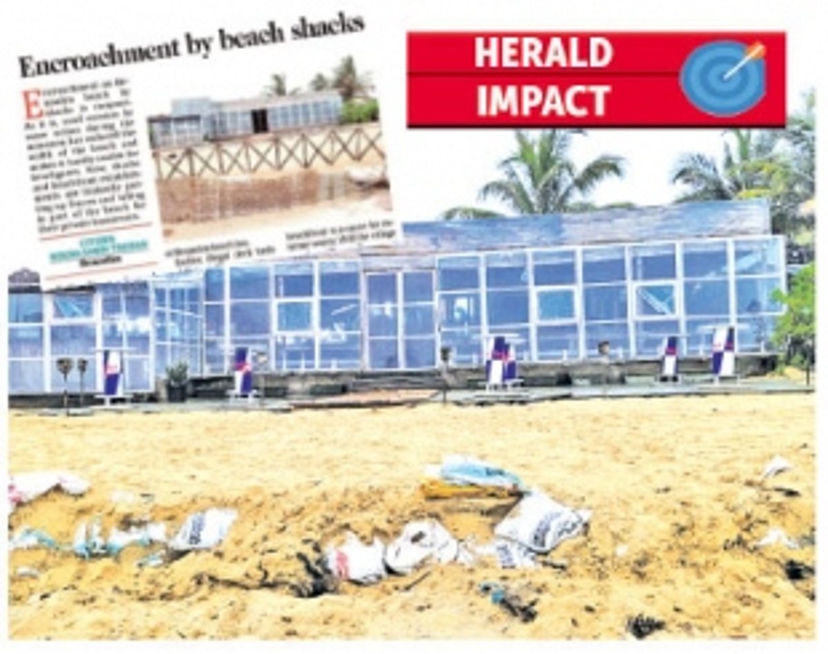 Fencing removed by shack operator after protests from public