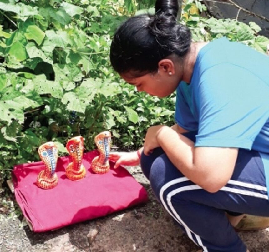 Festival venerating the Serpent God celebrated