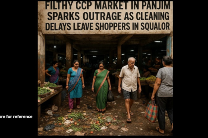 Filthy CCP Market in Panjim Sparks Outrage as Cleaning Delays Leave Shoppers in Squalor