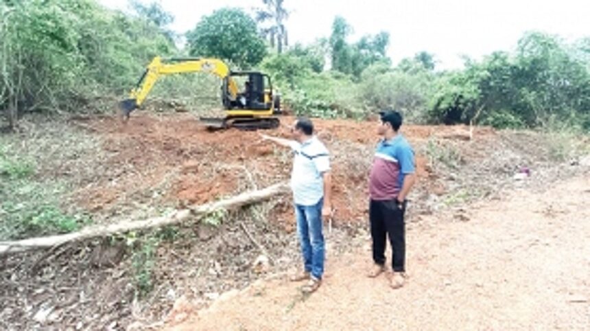 Finally road widening work begins at Kundaim bypass