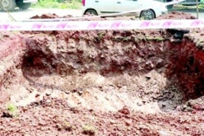 Finally work on NH box culvert to prevent flooding begins at Opa-Khandepar junction