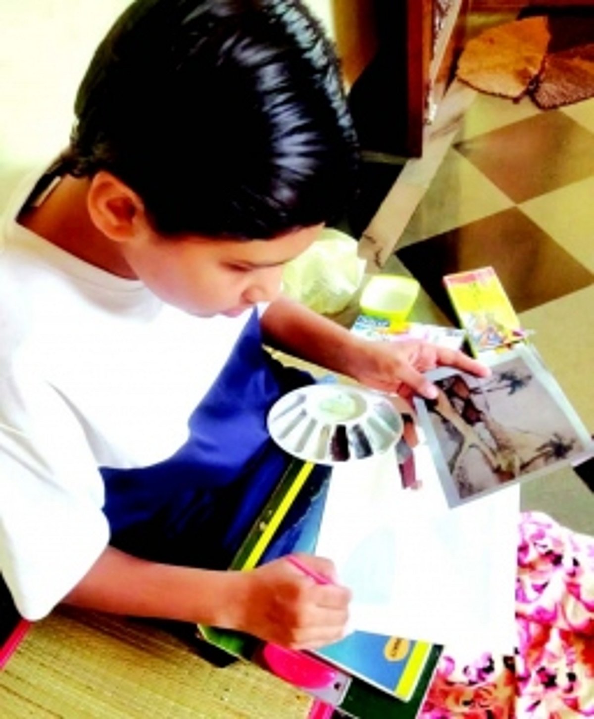 Finding F N Souza in children’s art