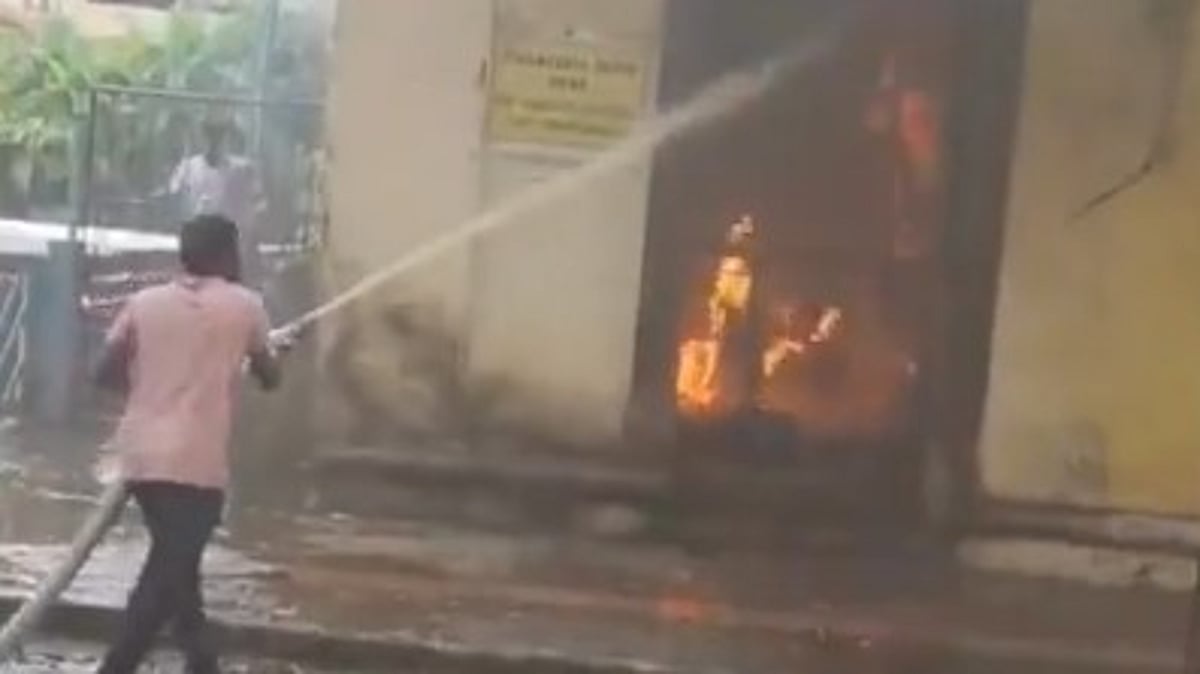 Fire Breaks Out Near National Theater in Panjim, Sparks Panic in Busy Area