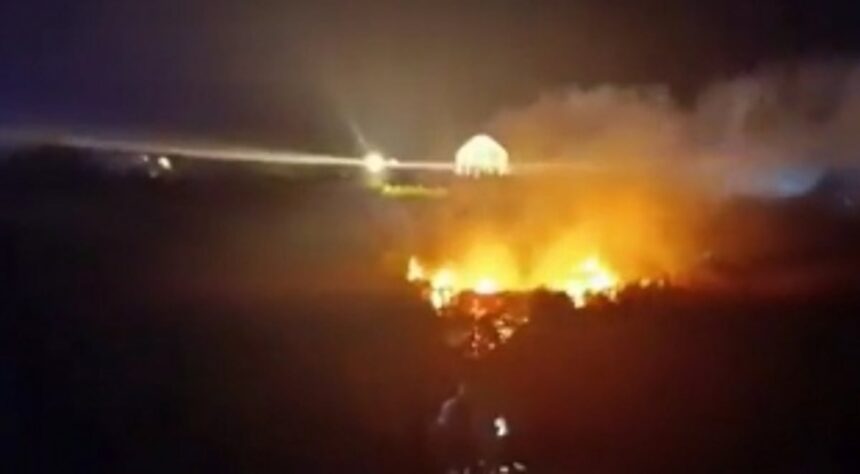 Fire Breaks Out on Anjuna Vagator Beach Due to Alleged Illegal Firecrackers