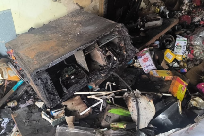 Fire Guts Mobile Shop in Taleigao; Losses Estimated Over ₹15 Lakh