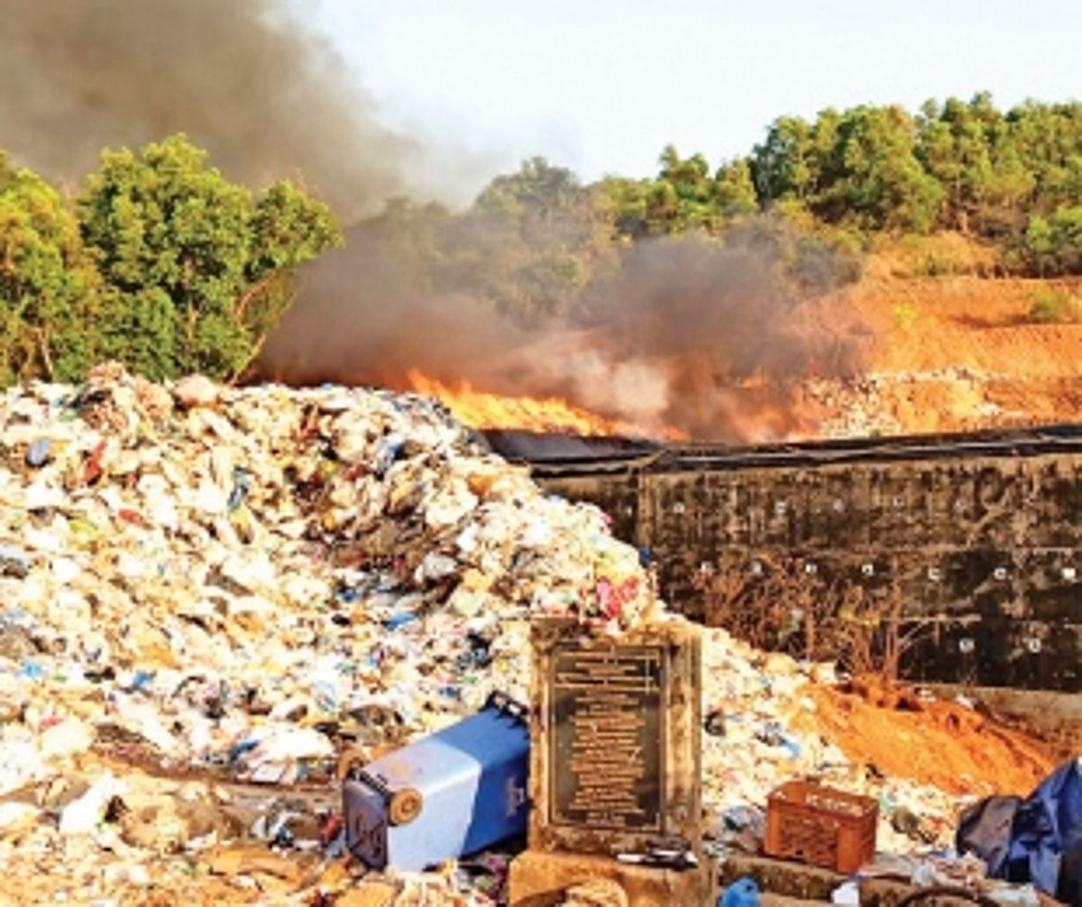 Fire breaks out at Sonsoddo dump