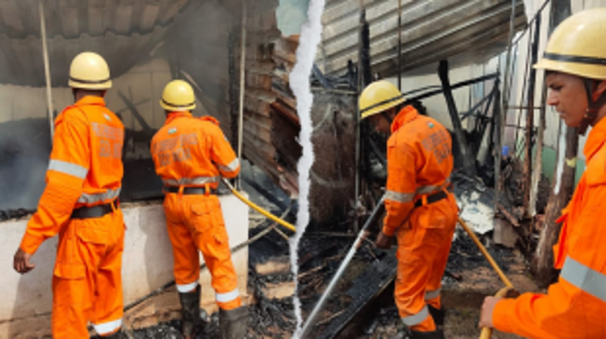 Fire breaks out at a restaurant's storage facility in Anjuna 1 Fire breaks out at a restaurant's storage facility in Anjuna