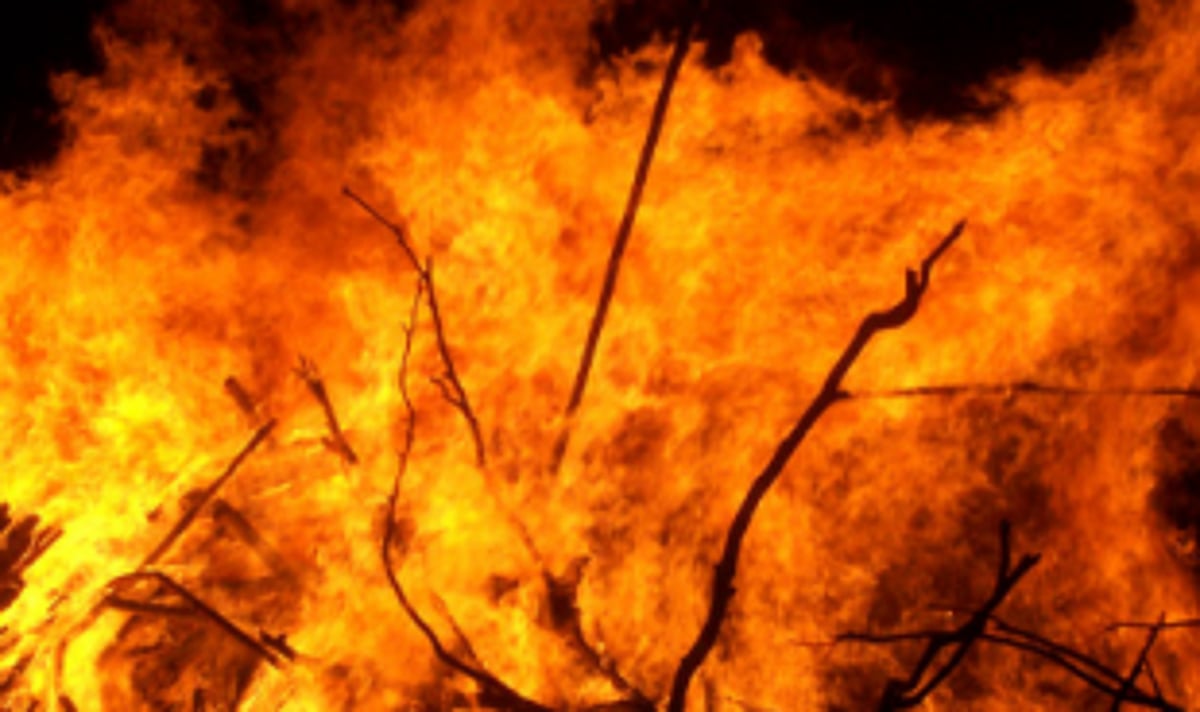 Fire breaks out at decor material yard in Old Goa