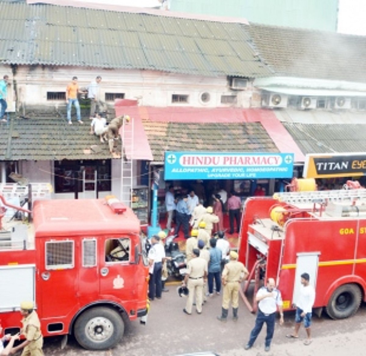 Fire breaks out in  Margao pharmacy