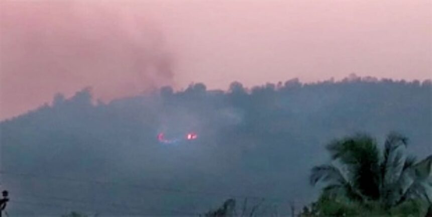 Fire breaks out in Sanguem village that rejected Goa govt’s IIT plans 1 Fire breaks out in Sanguem village that rejected Goa govt’s IIT plans