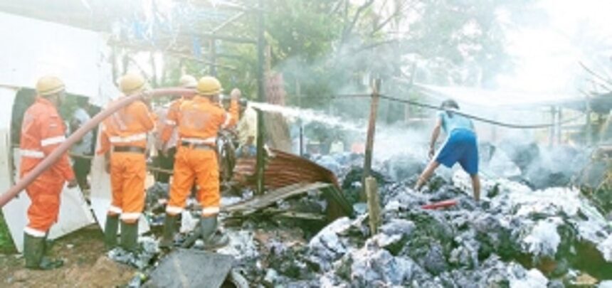 Fire guts down godown at Ponda, loss estimated at Rs 2 lakh