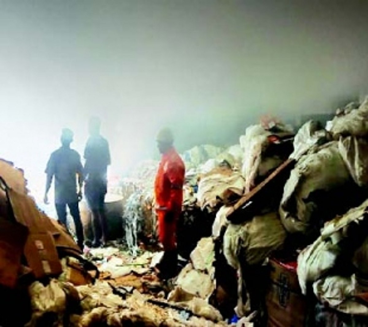 Fire guts packaging unit at Margao IDC