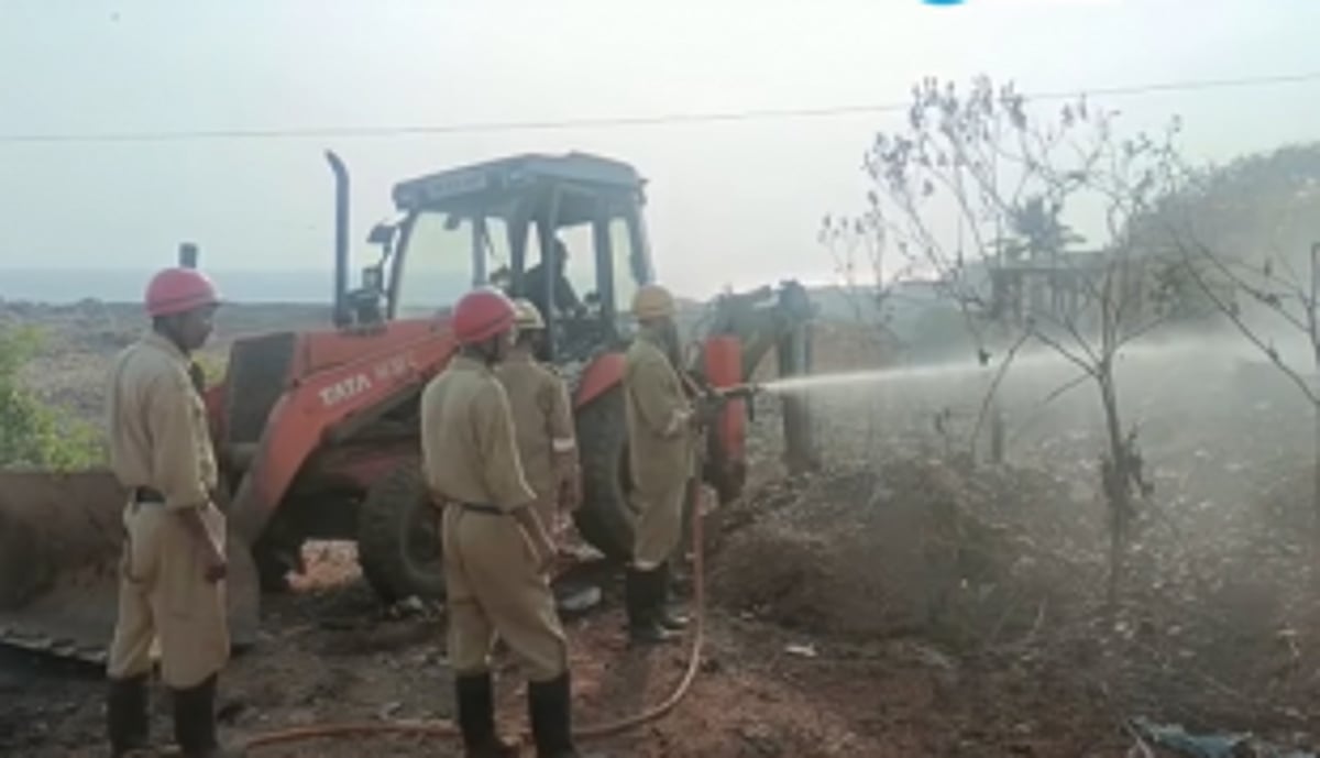 Fire hydrants, CCTV cameras to be installed   at Sada dumping site