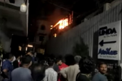 Firefighters from Pilerne, Mapusa, Panjim, Porvorim battle Baga fire