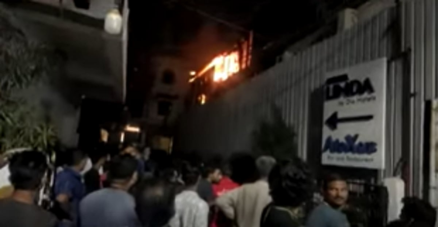 Firefighters from Pilerne, Mapusa, Panjim, Porvorim battle Baga fire