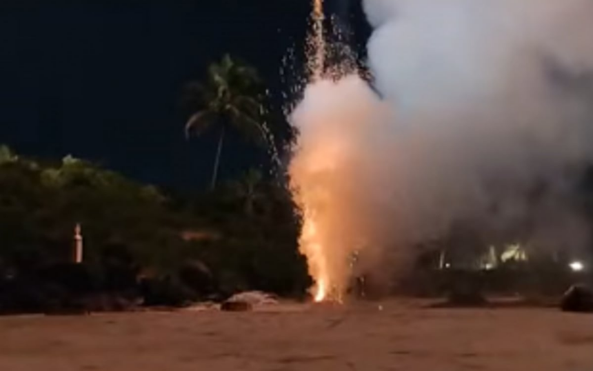 Fireworks Menace: Residents Urge Govt Action on Beach Displays by Starred Hotels in Vagator 1 Fireworks Menace: Residents Urge Govt Action on Beach Displays by Starred Hotels in Vagator