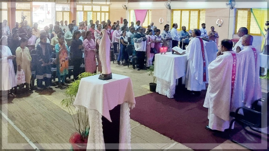First-Ever Mass for Visually Impaired Pilgrims Celebrated in Old Goa 1 First-Ever Mass for Visually Impaired Pilgrims Celebrated in Old Goa