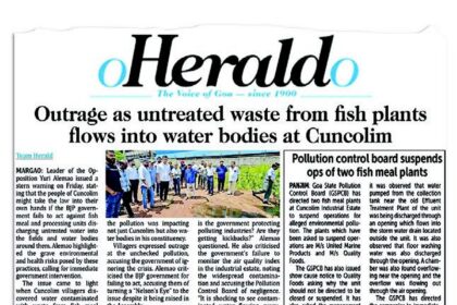 Fish meal plants sealed for spewing waste in Cuncolim cleared to resume operations