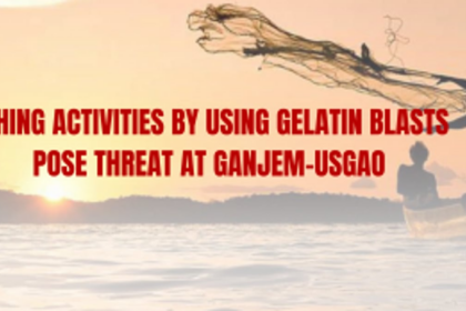 Fishing activities by using gelatin blasts pose threat at Ganjem-Usgao