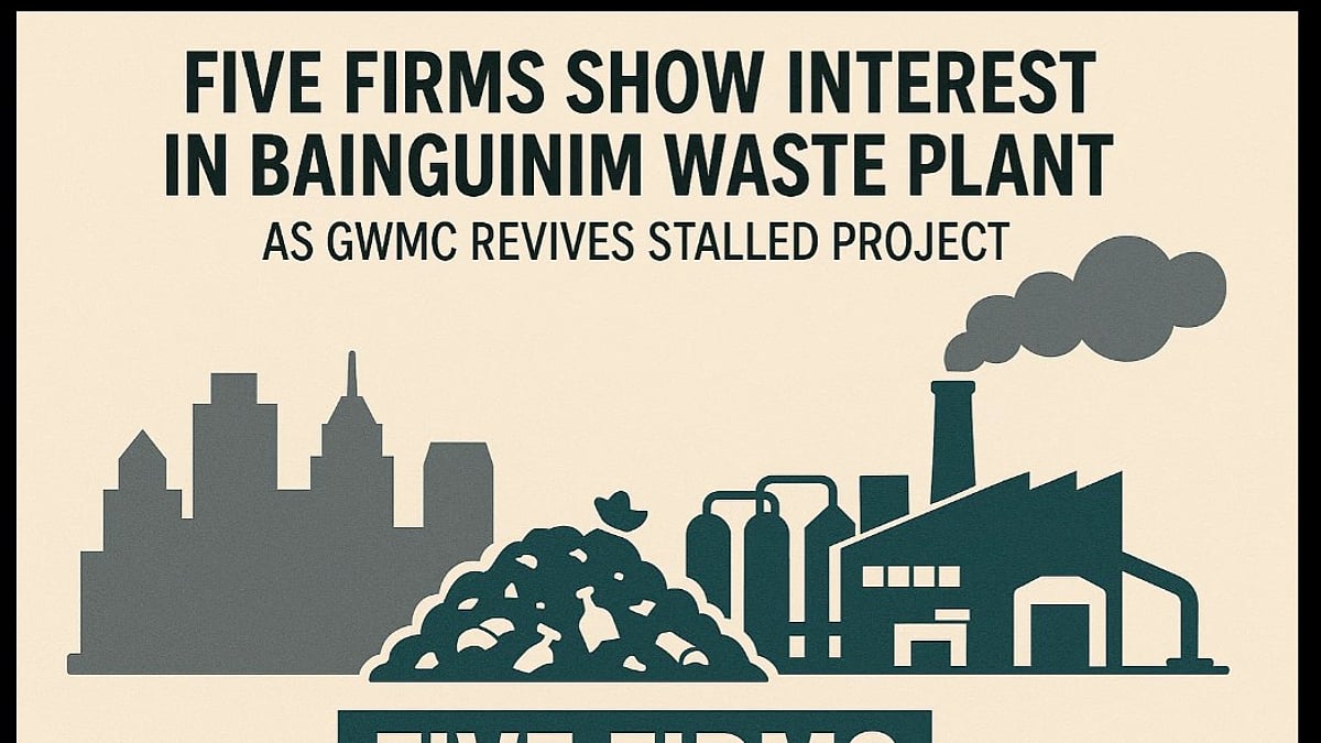 Five Firms Show Interest in Bainguinim Waste Plant as GWMC Revives Stalled Project