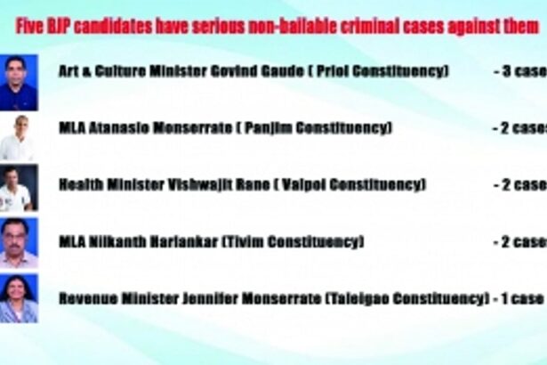 Five candidates on BJP list have serious non-bailable criminal cases against them