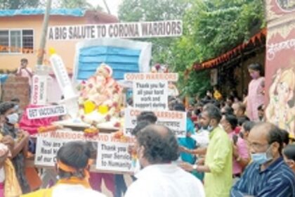 Five-day Ganesh Chaturthi in Adpoi culminates with traditional float procession