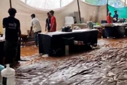 Flooding at Peddem Sports Complex affects food preparation for National Games
