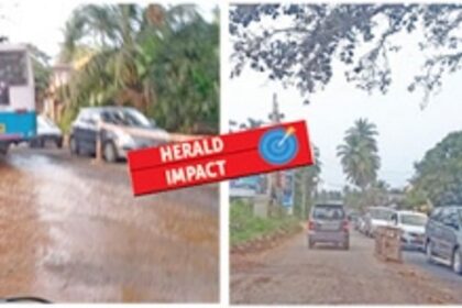 Flooding stopped, road repaired  at Agassaim intersection