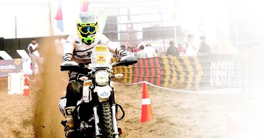 Flying high: Bikers set fire
to Goan turf