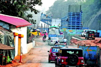 Flyover work leaves Porvorim gasping