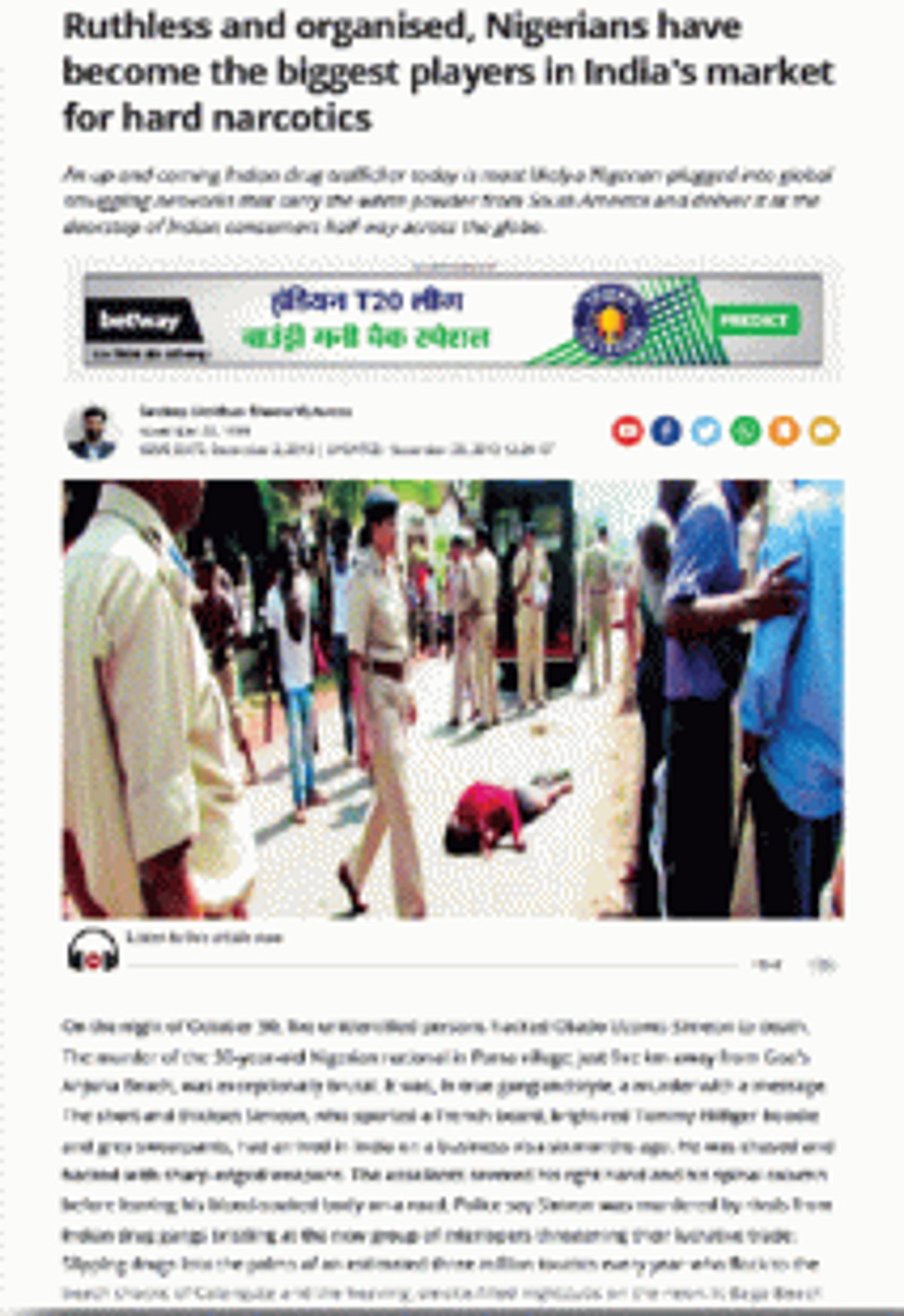 For 10 yrs, 50-odd Nigerians booked for murder attempts and rioting remain in Goa adding to their crime portfolio