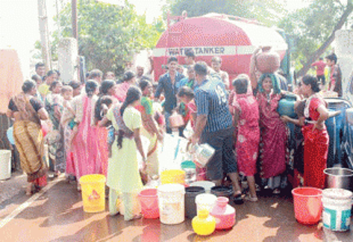 For Shantinagar residents, there’s not a drop of water to spare