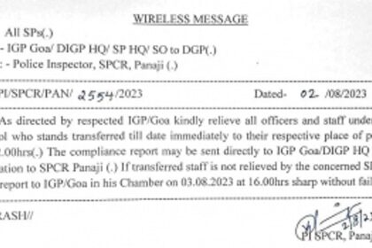 For over a year many Goa cops simply refused to leave their postings to  join their new ones