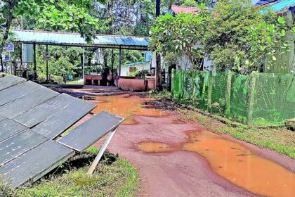 For what purpose is the road leading to a hill being constructed?