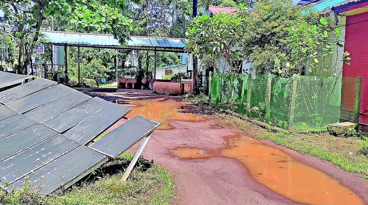 For what purpose is the road leading to a hill being constructed?